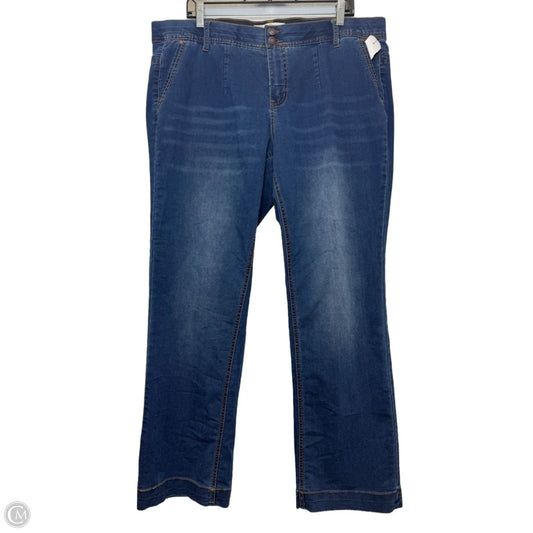 Jeans Boyfriend By Cato In Blue Denim, Size: 16