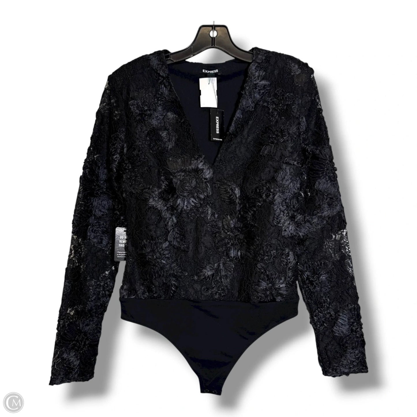 Bodysuit By Express In Black, Size: S