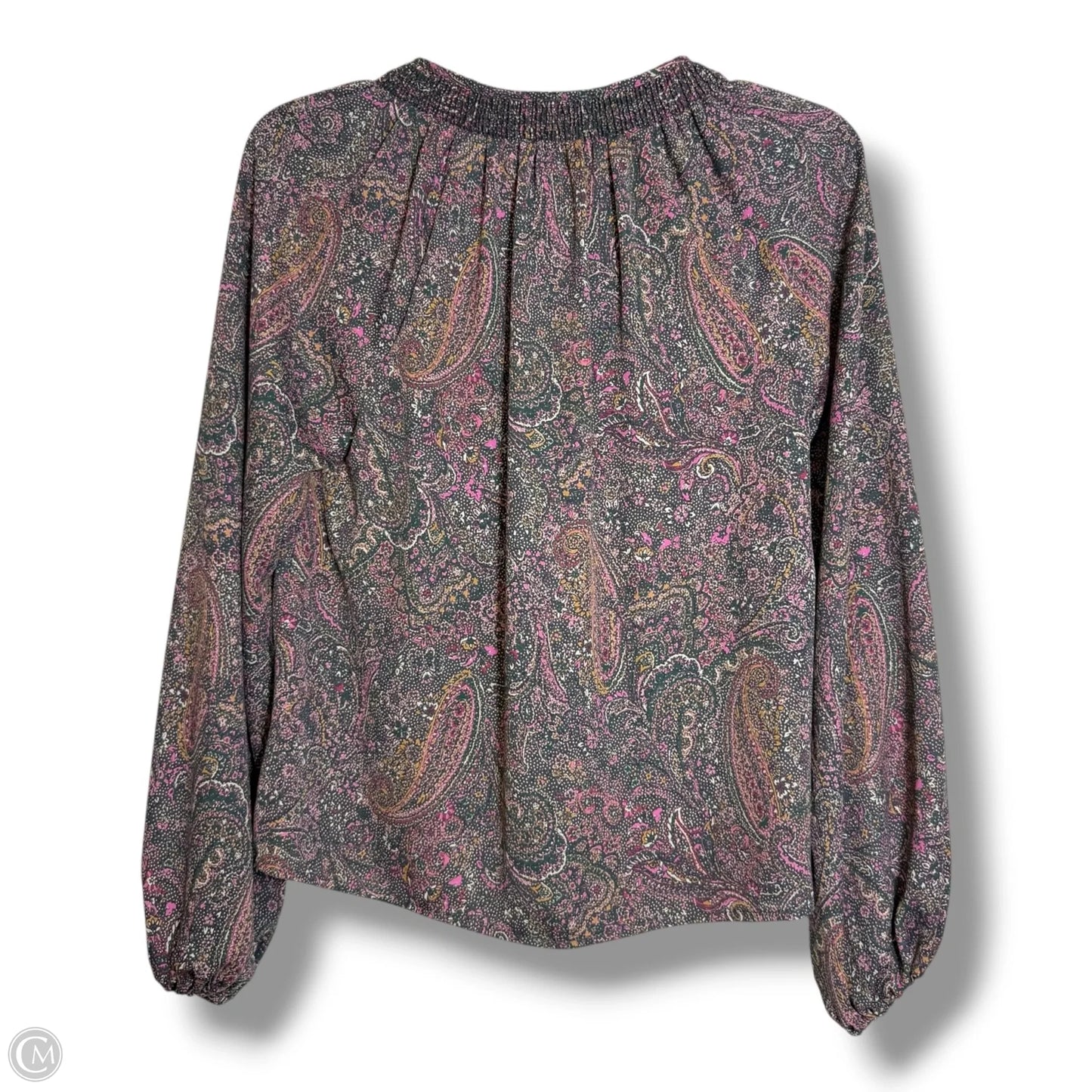 Top Long Sleeve By Evereve In Multi-colored, Size: S