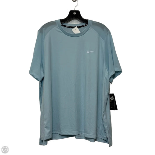 Athletic Top Short Sleeve By Nike Apparel In Blue, Size: 2x