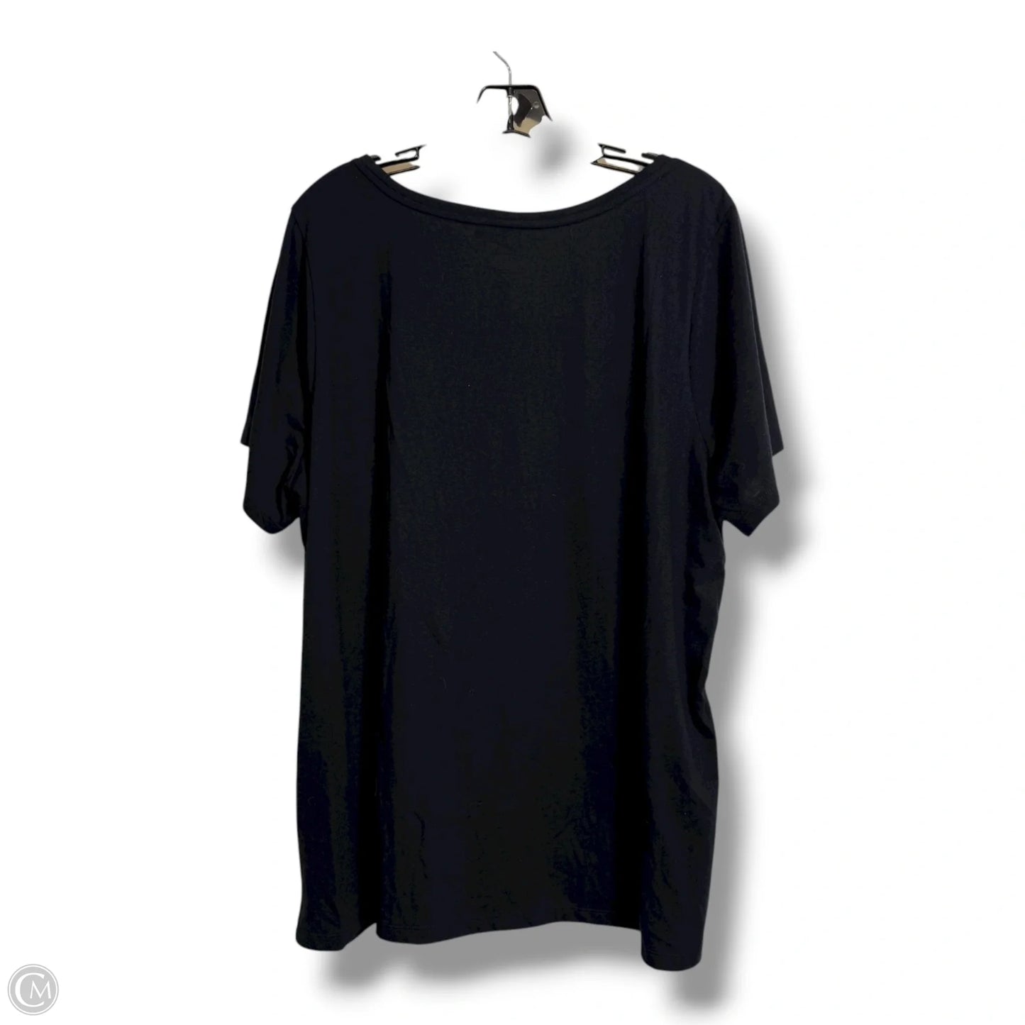 Top Short Sleeve Basic By Lane Bryant In Black, Size: 2x