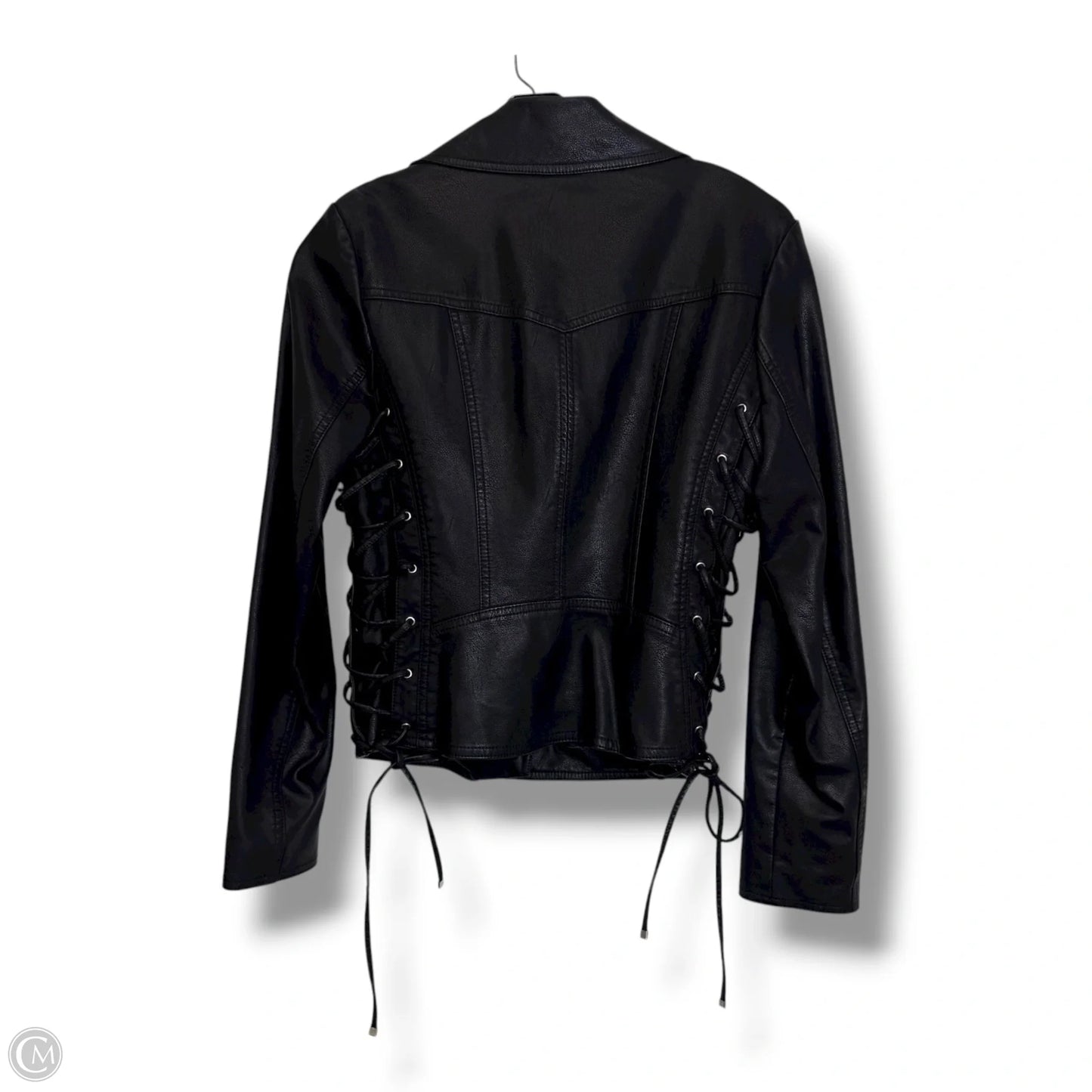 Jacket Moto By Guess In Black, Size: M