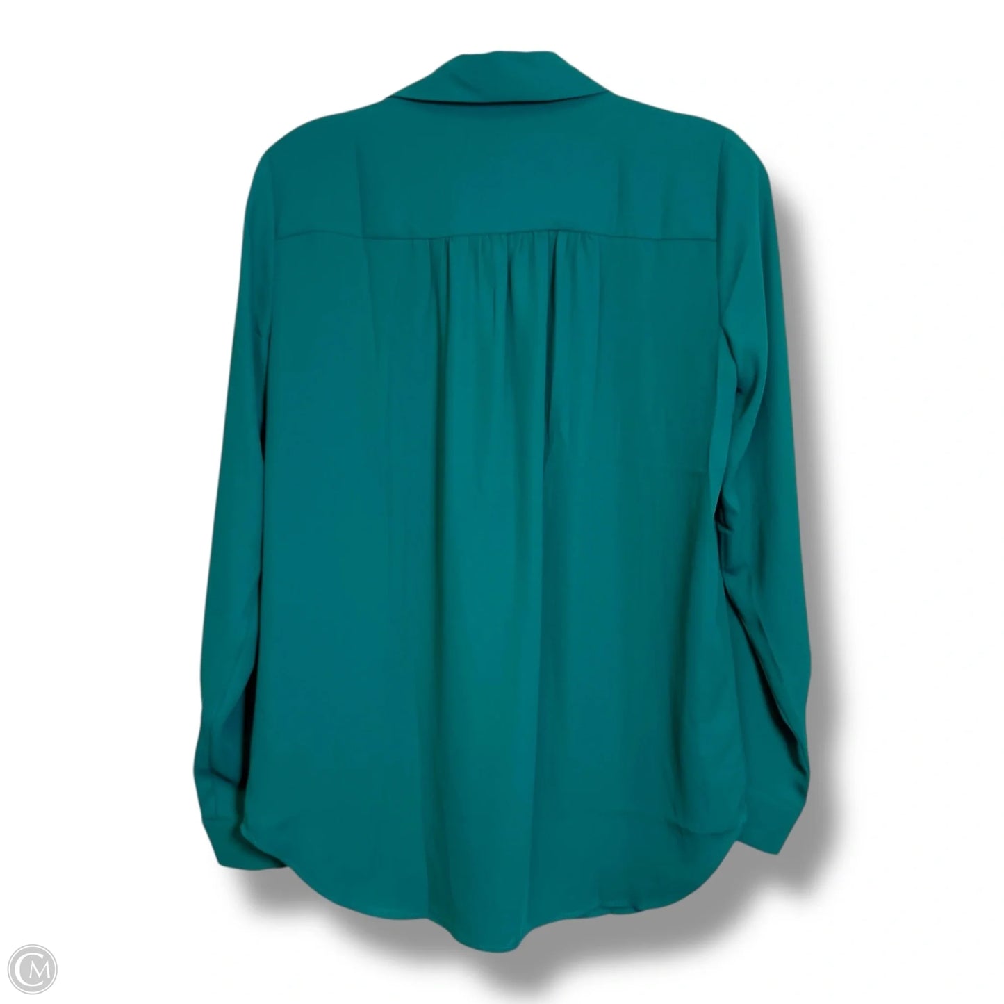 Top Long Sleeve By Ann Taylor In Teal, Size: Xs