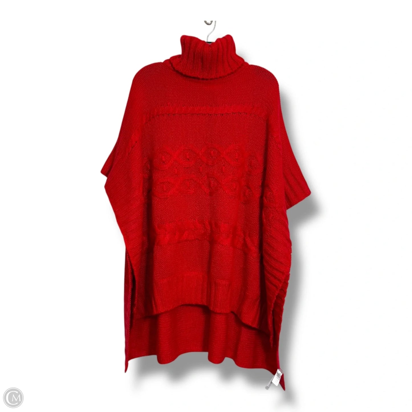 Poncho By Loft In Red, Size: M