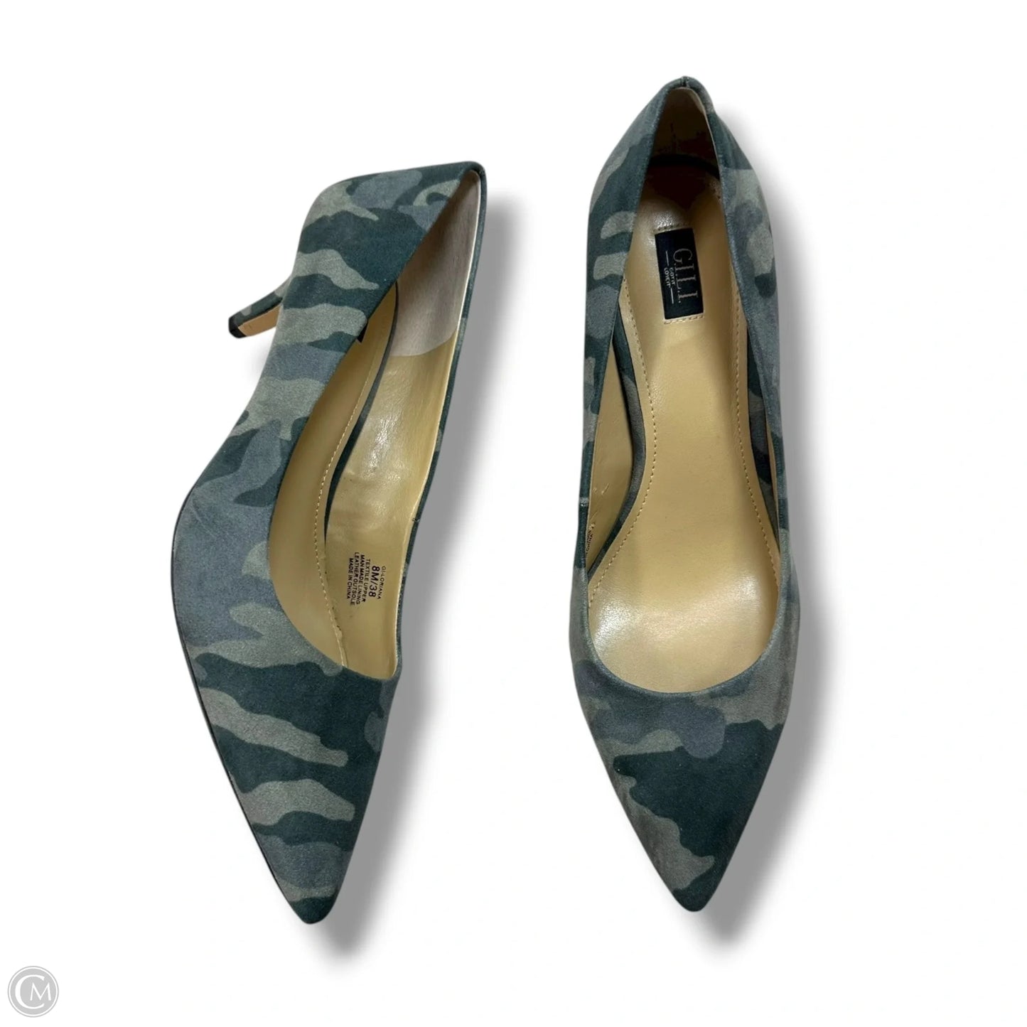Shoes Heels Kitten By Clothes Mentor In Camouflage Print, Size: 8