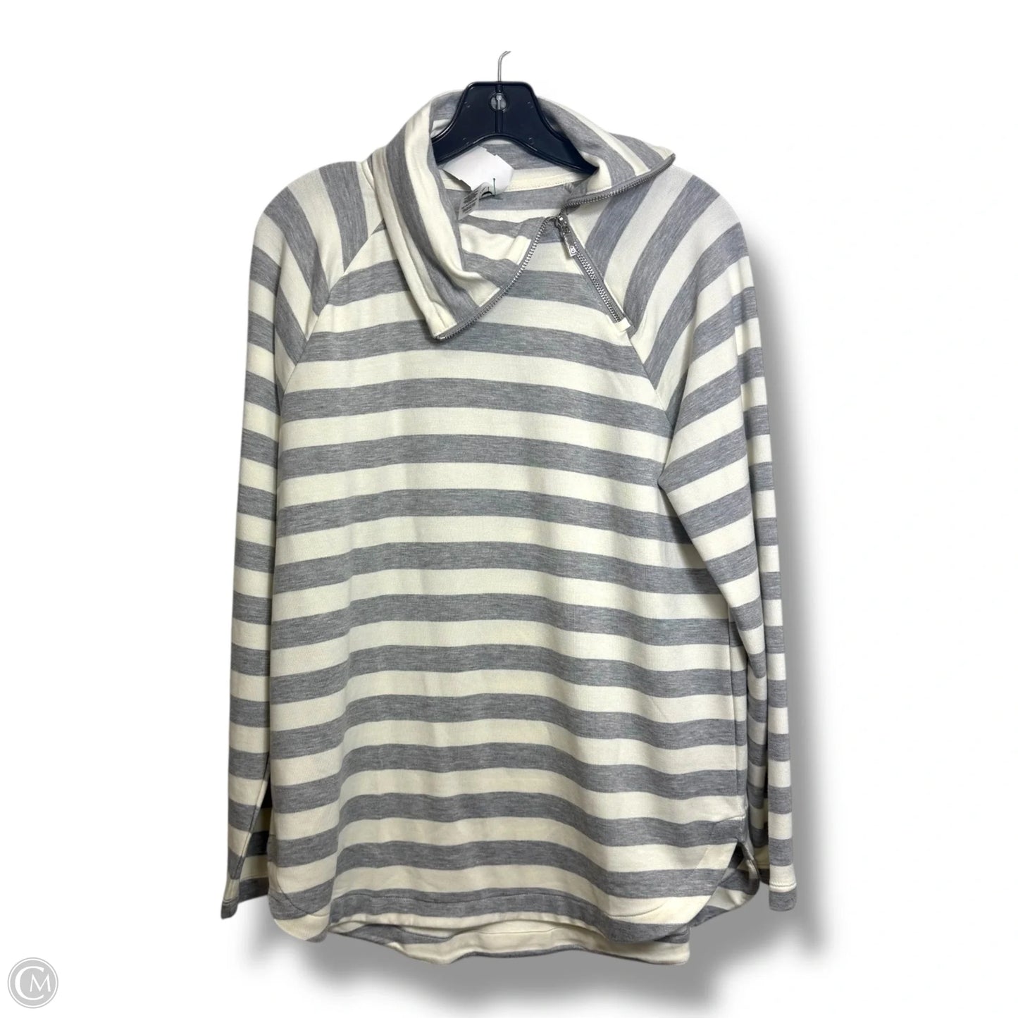Top Long Sleeve By Lou And Grey In Striped Pattern, Size: Xs