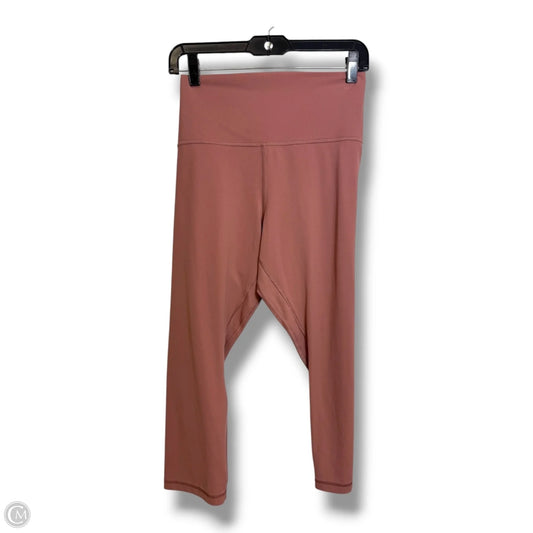 Athletic Capris By Lululemon In Mauve, Size: 18