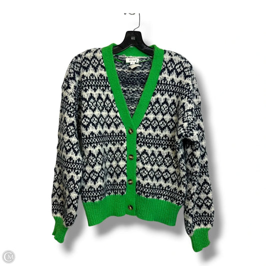Cardigan By On 34th In Blue & Green, Size: M