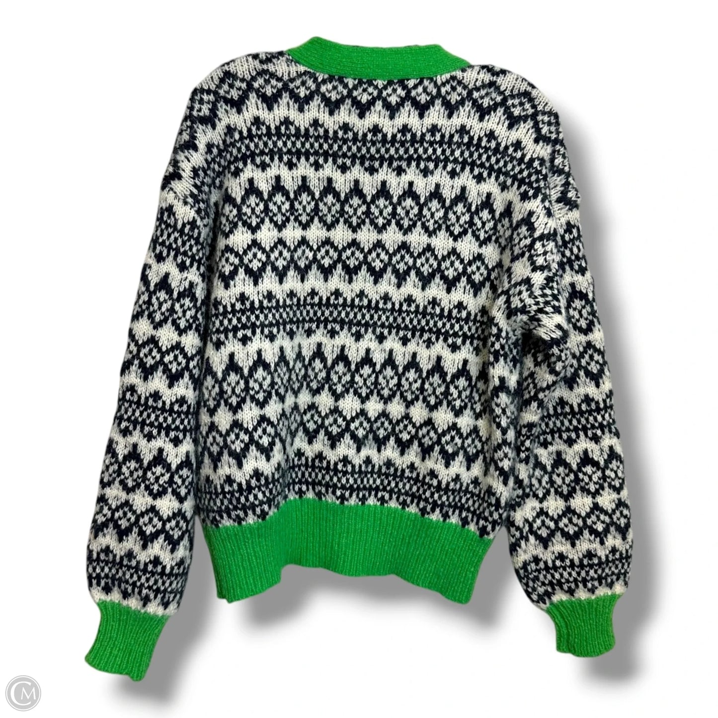 Cardigan By On 34th In Blue & Green, Size: M