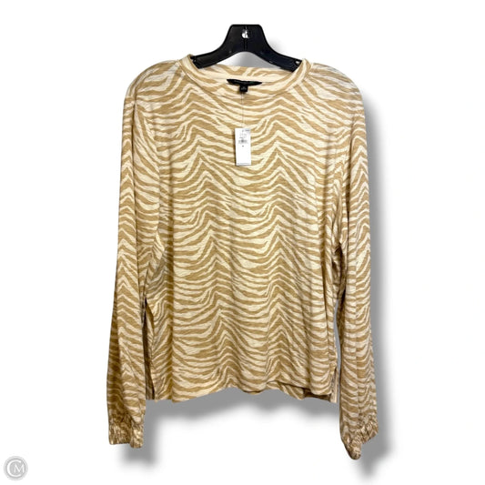 Top Long Sleeve By Banana Republic In Animal Print, Size: M