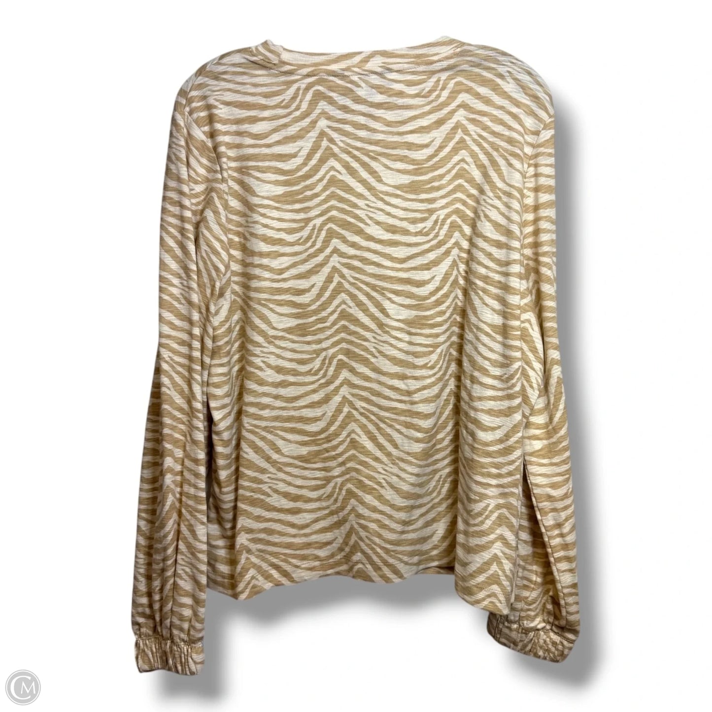Top Long Sleeve By Banana Republic In Animal Print, Size: M