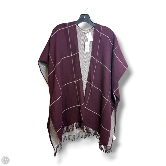 Shawl By Loft In Maroon, Size: Xs