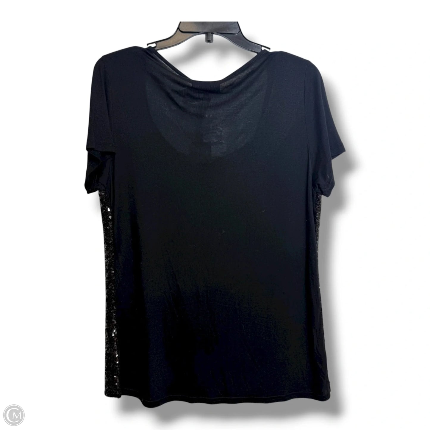 Top Short Sleeve By Jeans By Buffalo In Black, Size: L