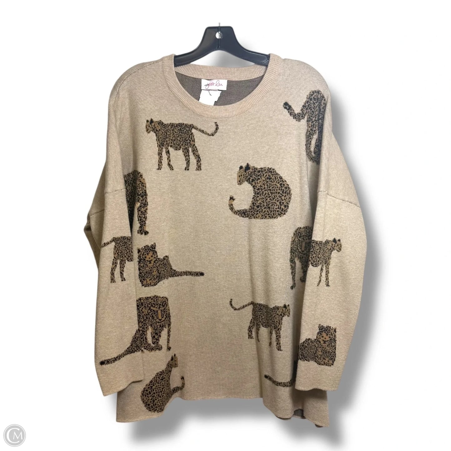 Sweater By Jess Lea In Animal Print, Size: M