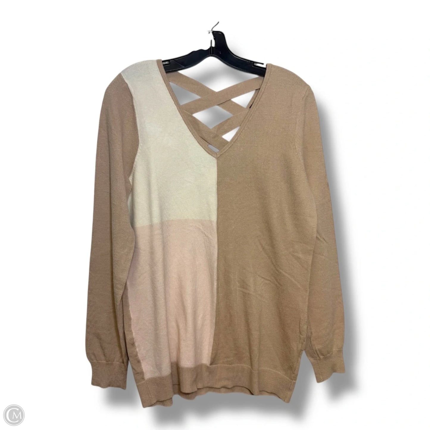 Sweater By Cme In Tan, Size: L