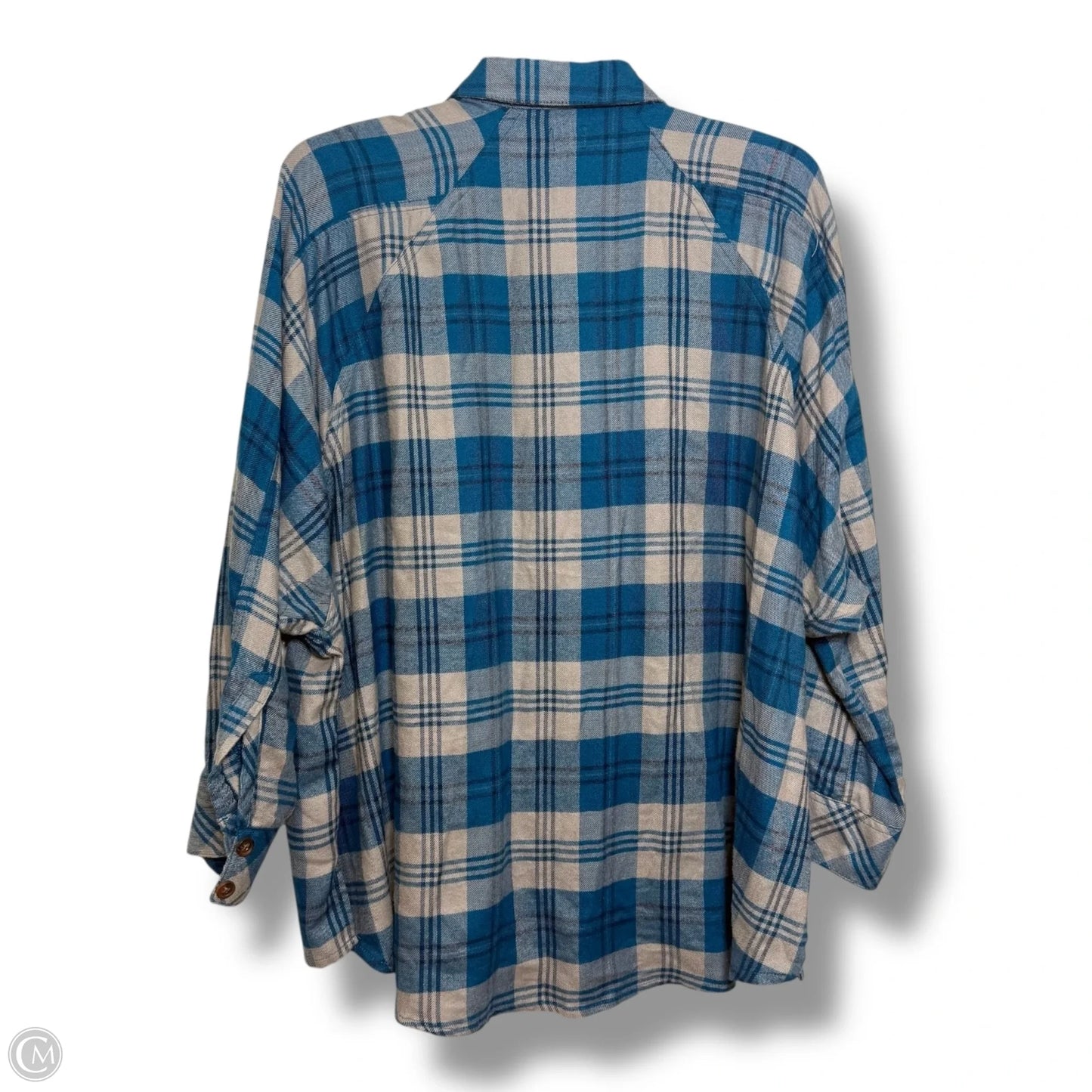 Top Long Sleeve By Bdg In Plaid Pattern, Size: S