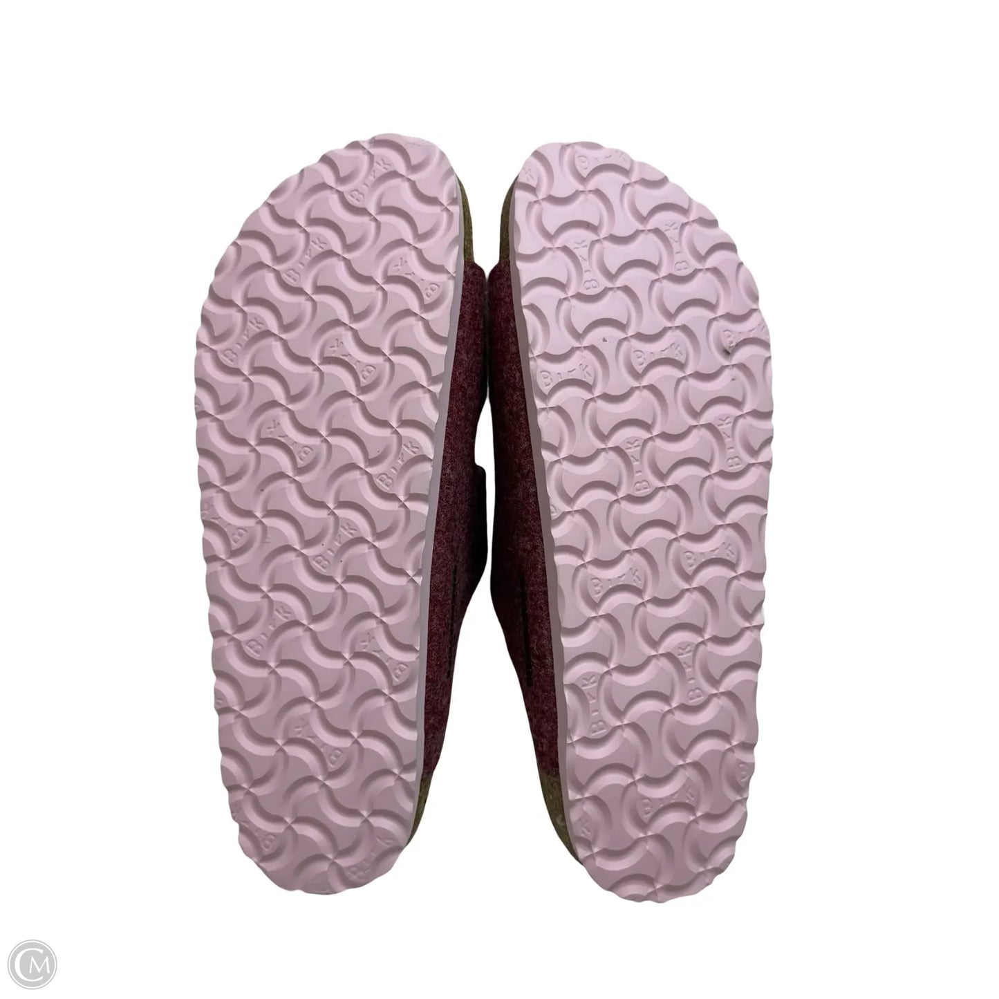 Sandals Flip Flops By Birkenstock In Maroon sz 38/7