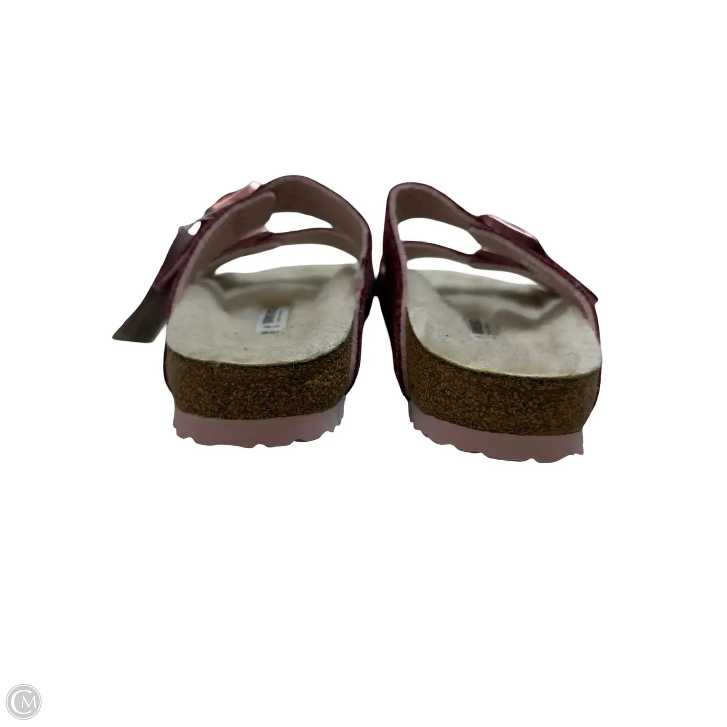 Sandals Flip Flops By Birkenstock In Maroon sz 38/7