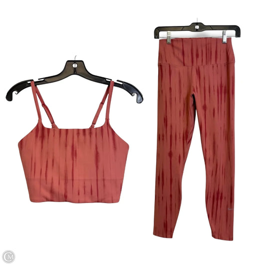 Athletic Pants 2pc By Nike Apparel In Mauve, Size: M