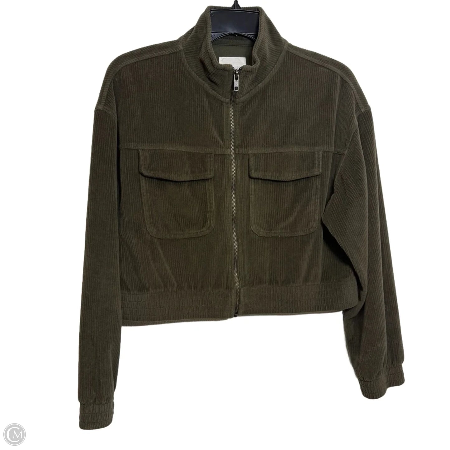 Cropped Jacket Other By Aerie In Green, Size: M