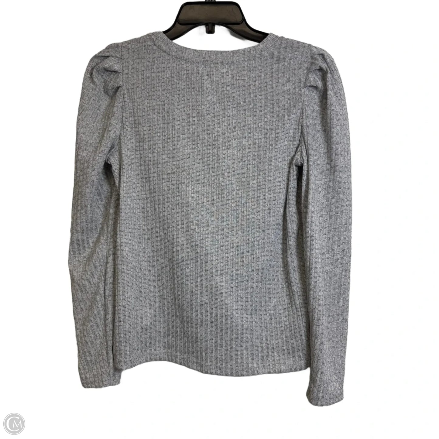 Top Long Sleeve By Pleione In Grey, Size: M