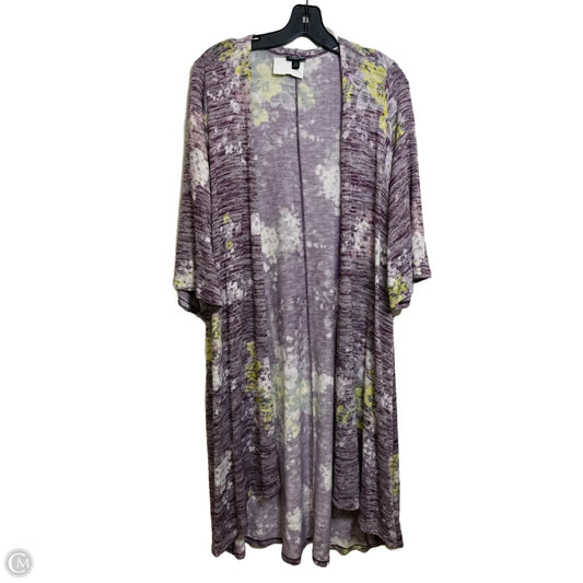 Cardigan By Torrid In Floral Print, Size: 2x