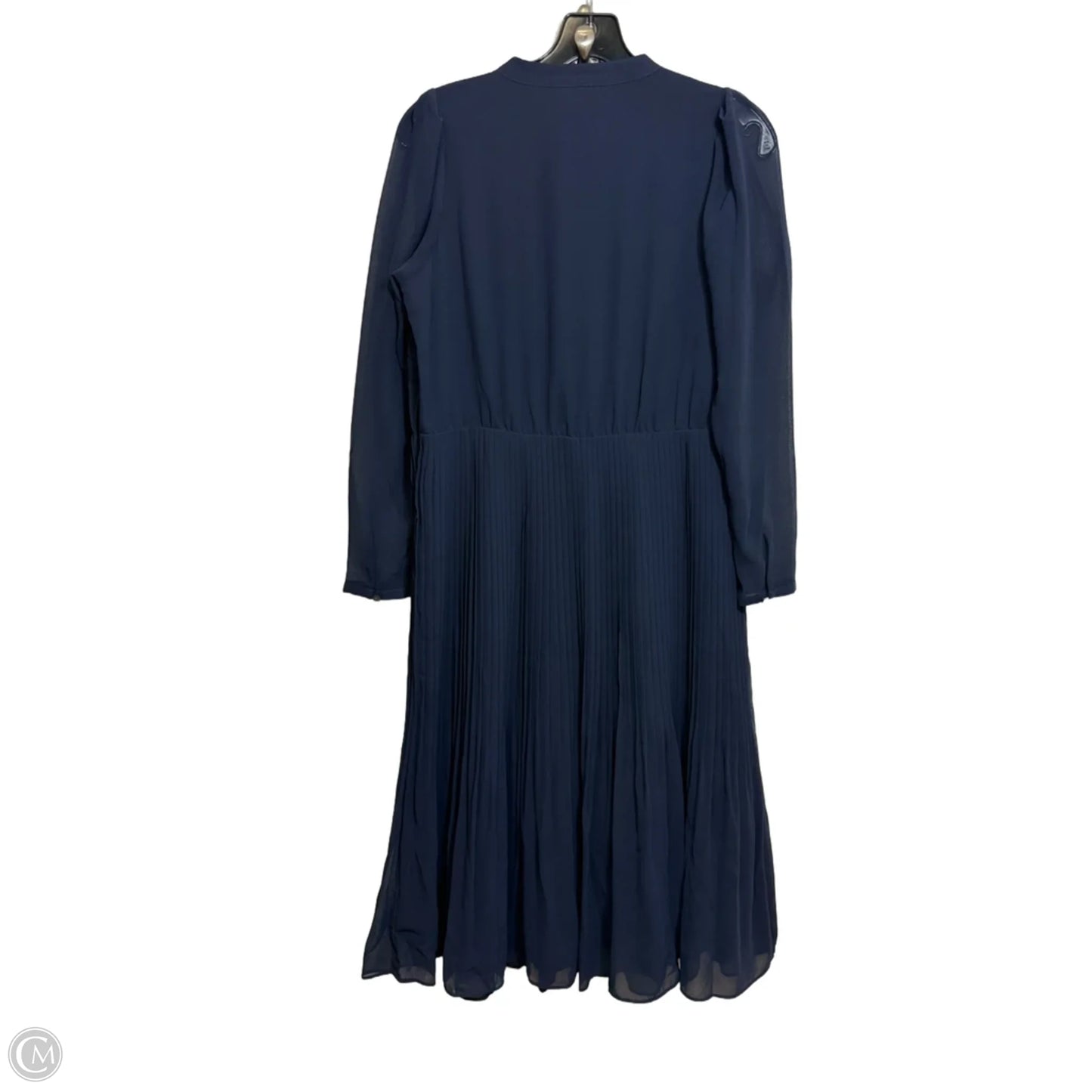 Dress Casual Midi By Ann Taylor In Navy, Size: 8p