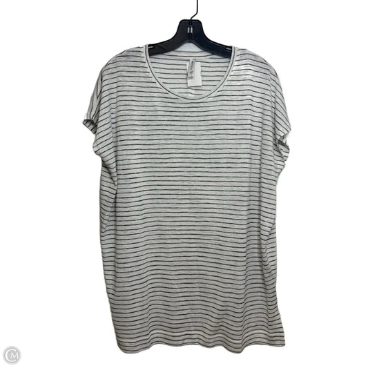 Athletic Top Short Sleeve By Athleta In Striped Pattern, Size: S