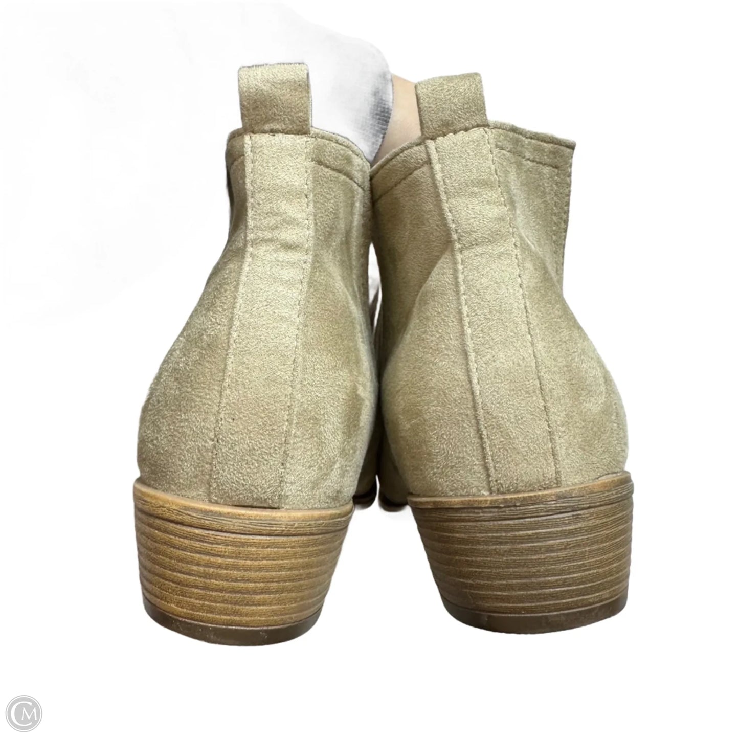 Boots Ankle Flats By Journee In Beige, Size: 10