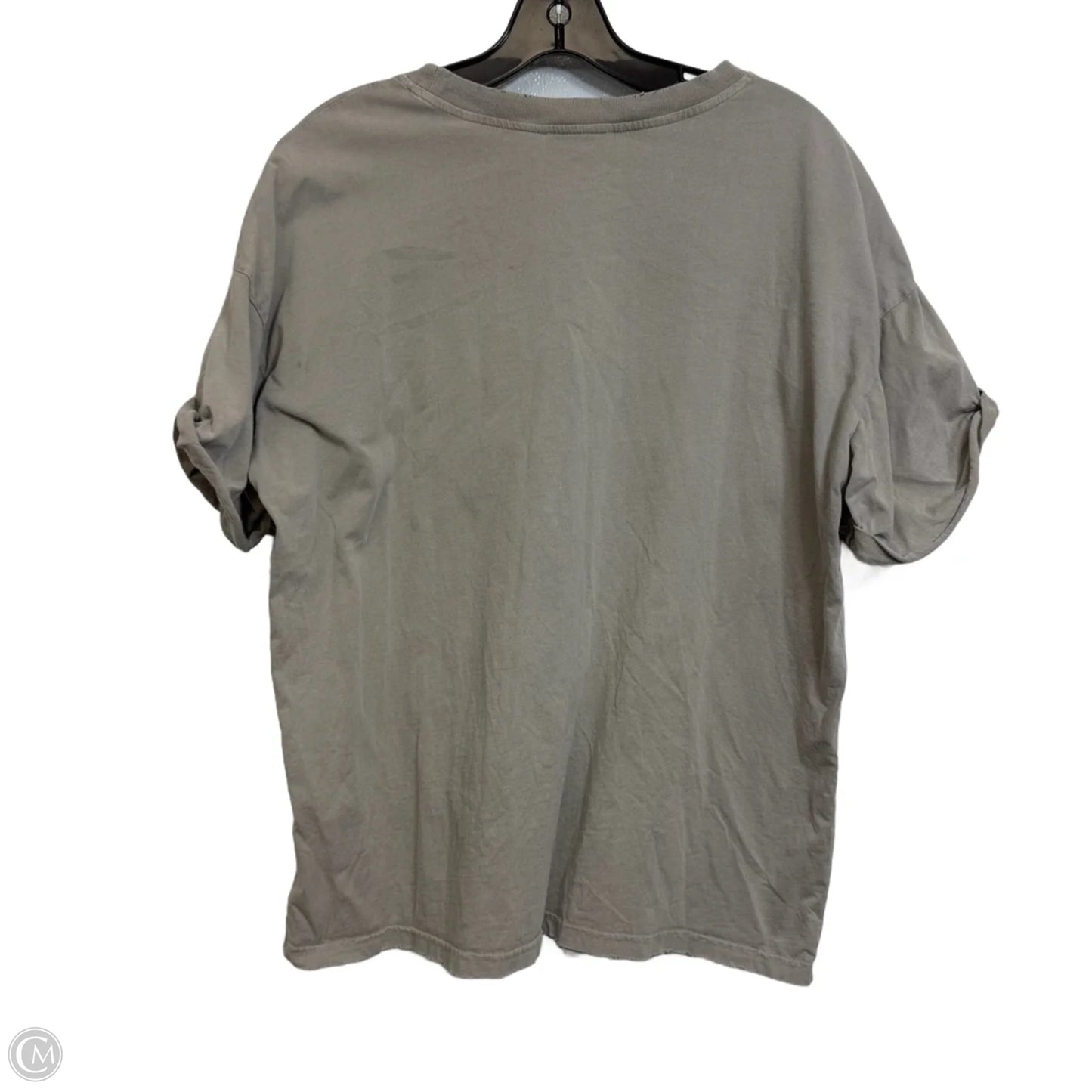 Top Short Sleeve Basic By Cme In Tan, Size: S