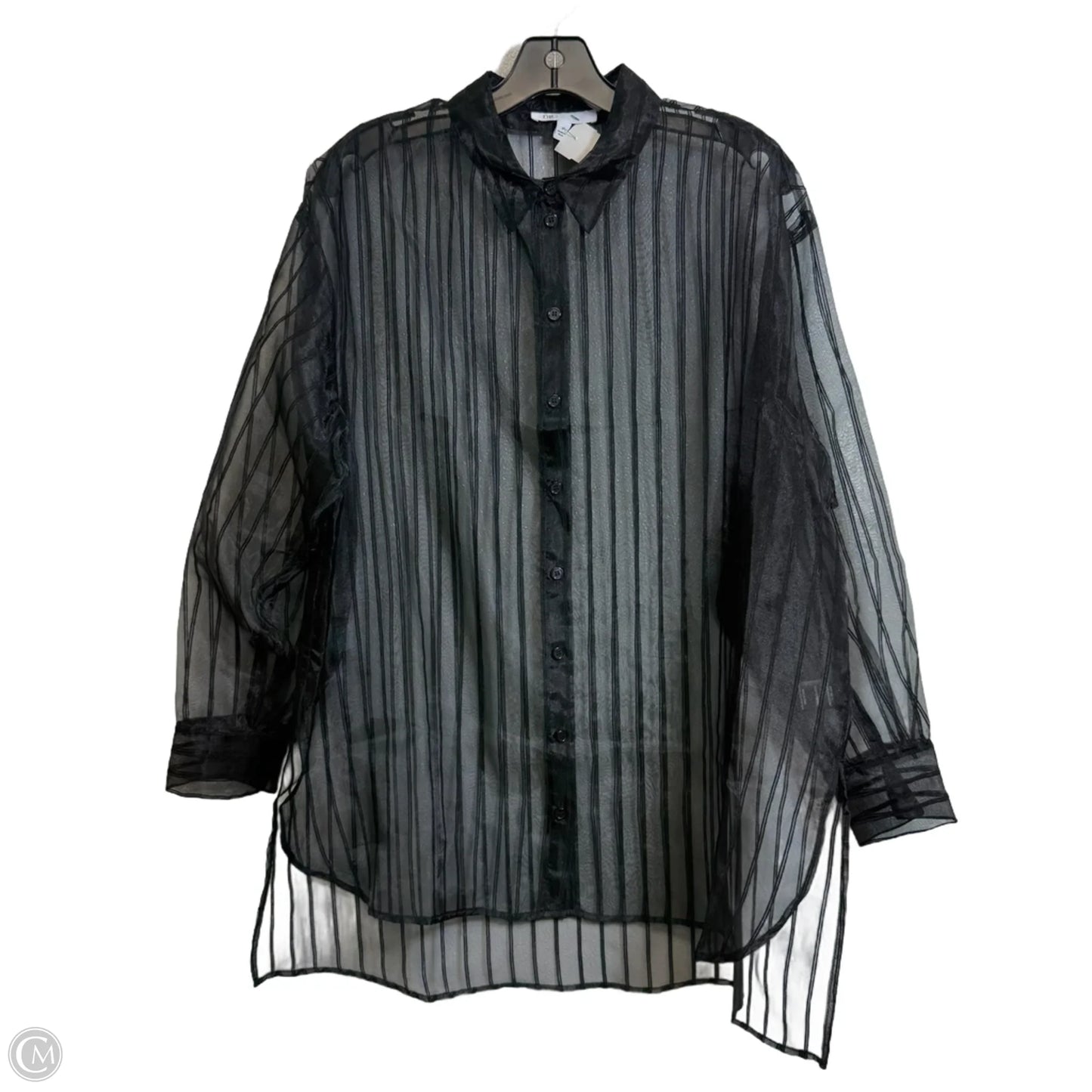Top Long Sleeve By Dr2 In Black, Size: M