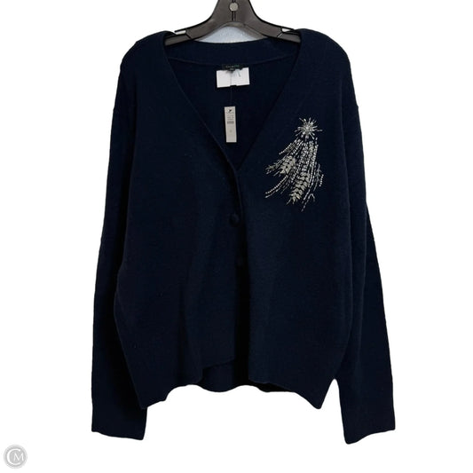 Cardigan By Talbots In Navy, Size: Xl