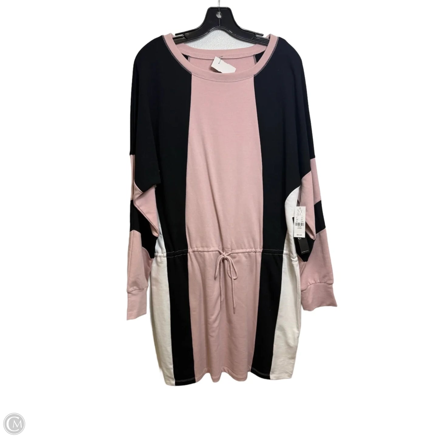 Dress Casual Short By New York And Co In Black & Pink, Size: L