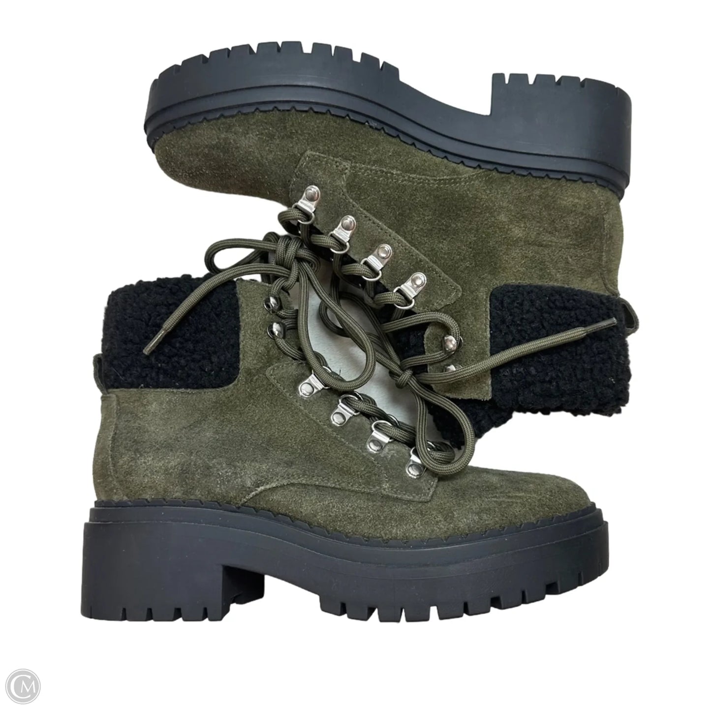 Boots Hiking By Marc Fisher In Green, Size: 6.5