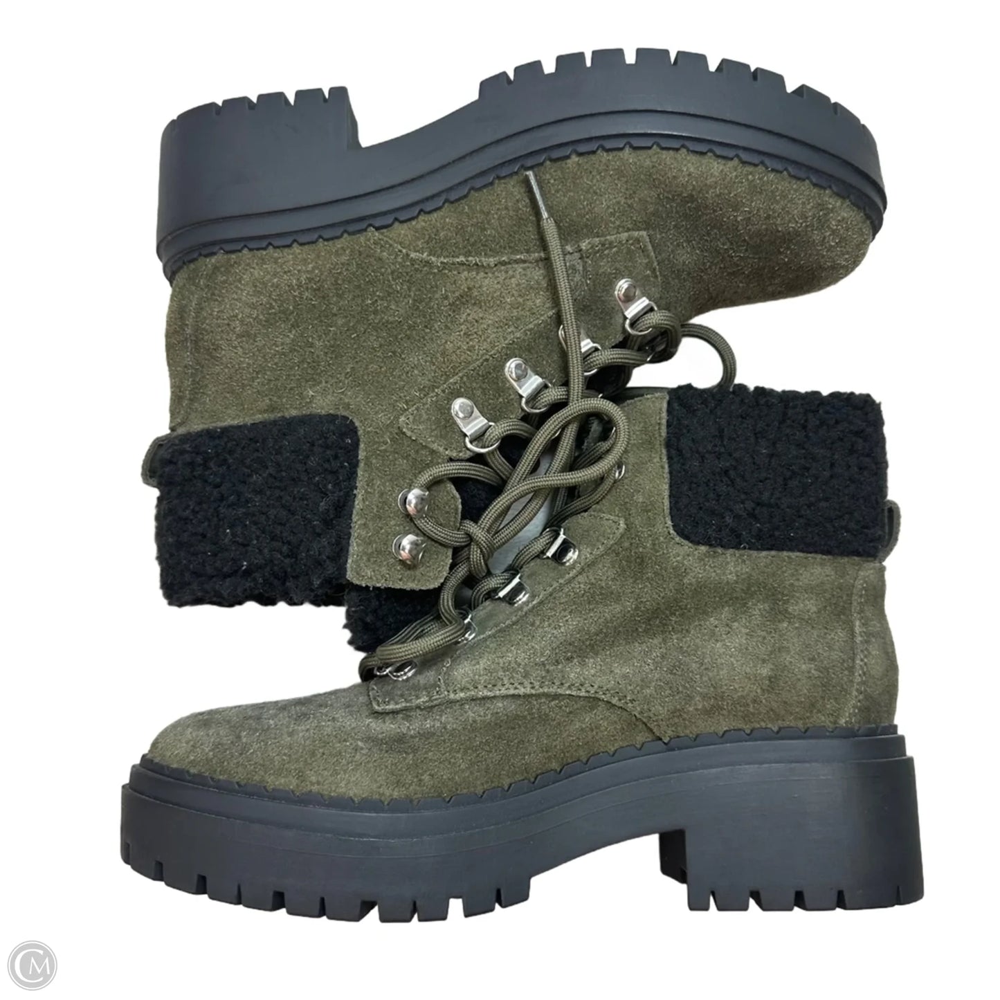 Boots Hiking By Marc Fisher In Green, Size: 6.5