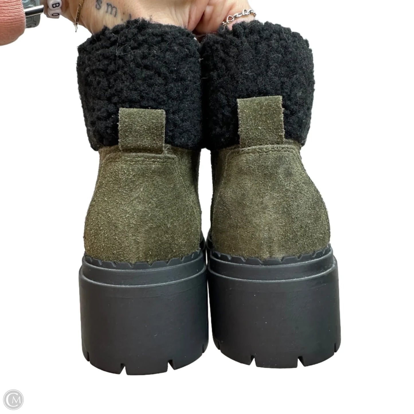 Boots Hiking By Marc Fisher In Green, Size: 6.5