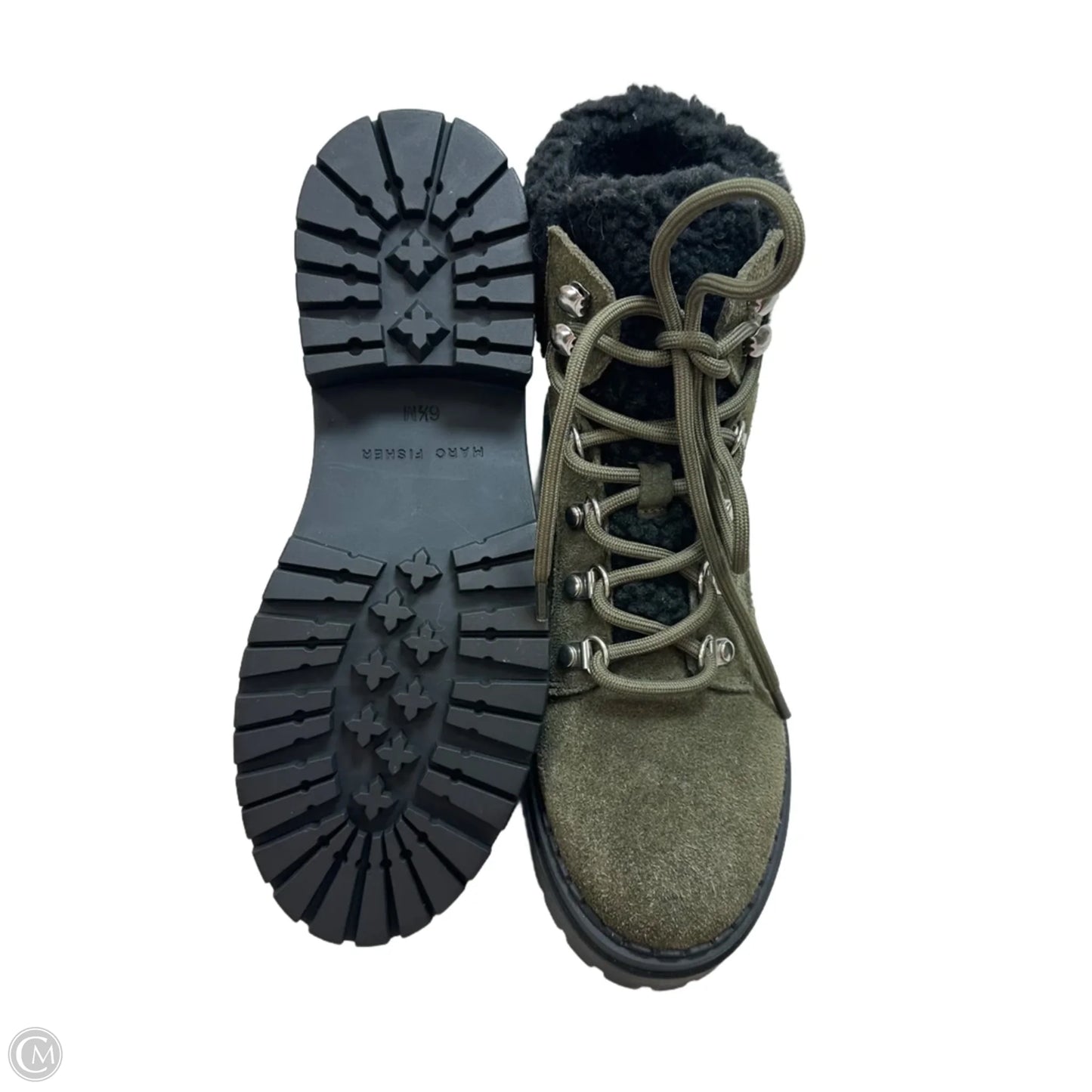 Boots Hiking By Marc Fisher In Green, Size: 6.5