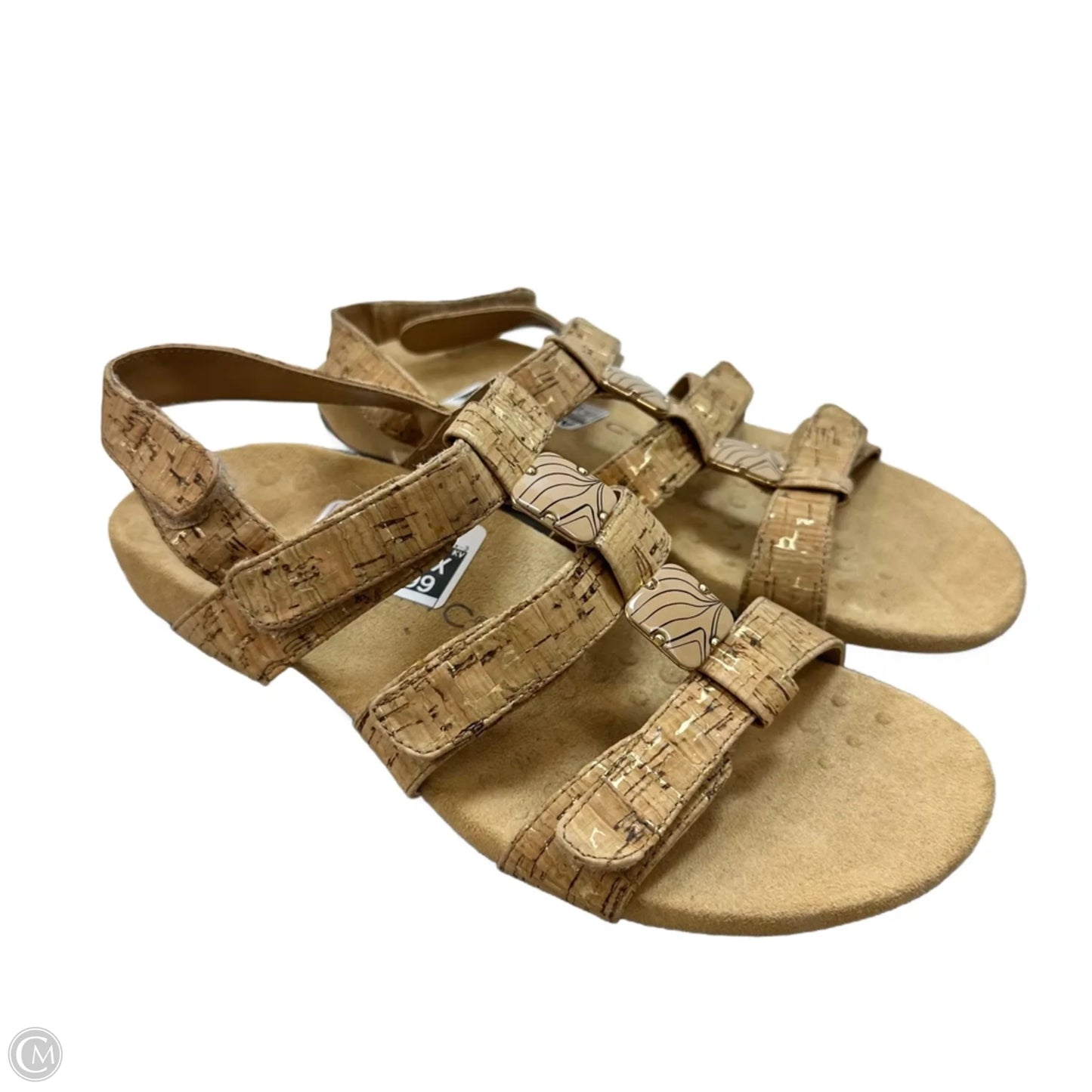 Sandals Flats By Vionic In Tan, Size: 8