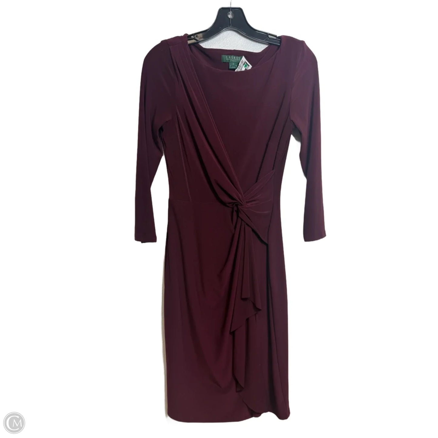 Dress Casual Short By Lauren By Ralph Lauren In Maroon, Size: 2