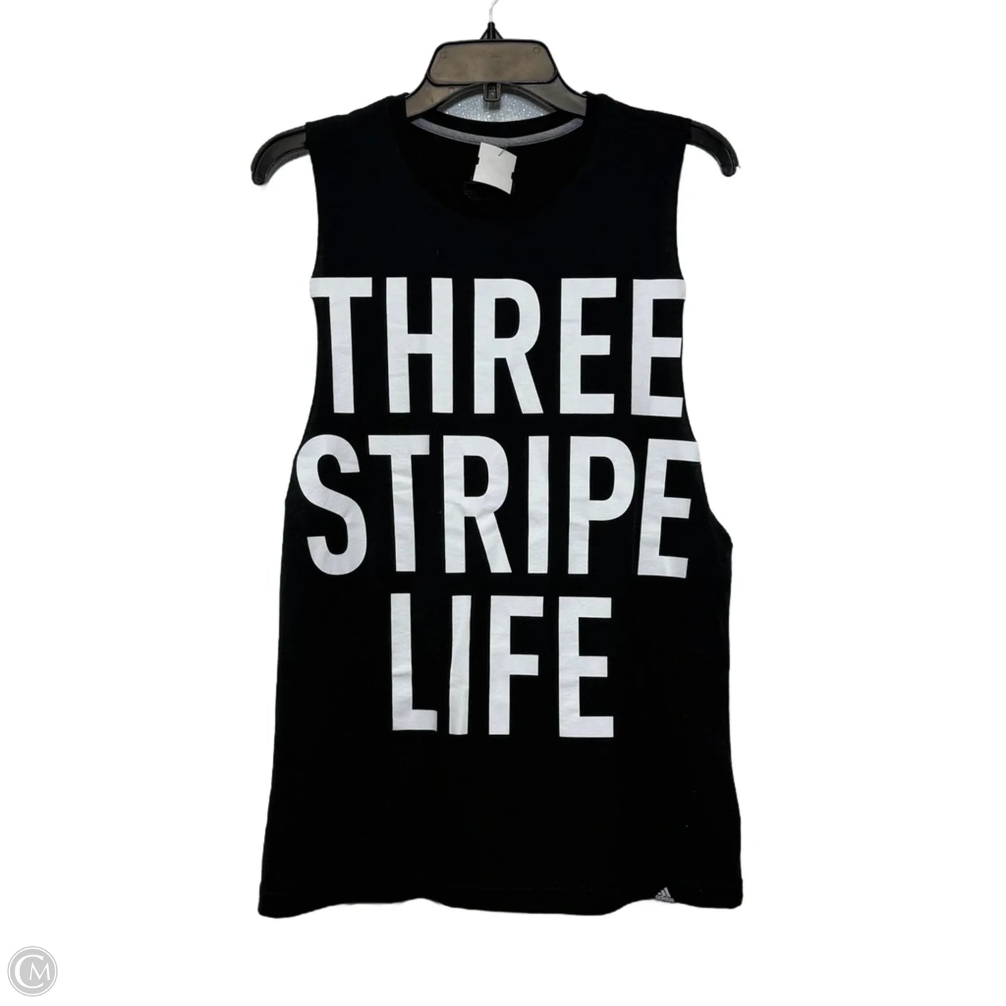 Athletic Tank Top By Adidas In Black, Size: L
