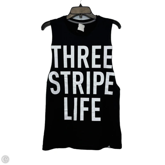 Athletic Tank Top By Adidas In Black, Size: L