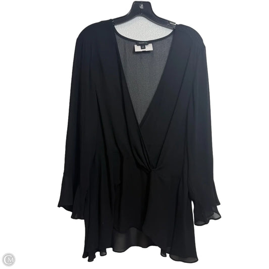 Top 3/4 Sleeve By Torrid In Black, Size: 2x