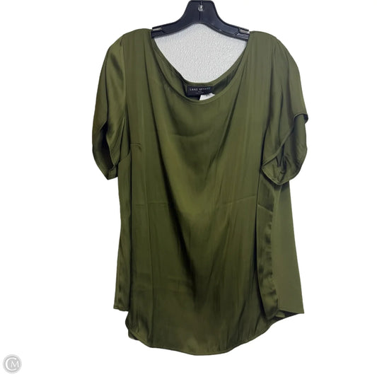 Top Short Sleeve By Lane Bryant In Green, Size: 1x