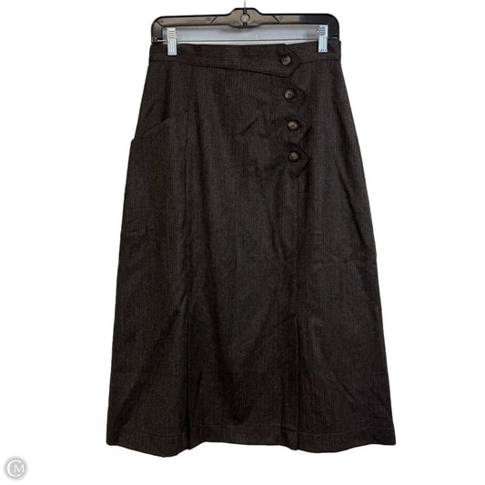 Skirt Midi By Clothes Mentor In Brown, Size: 8