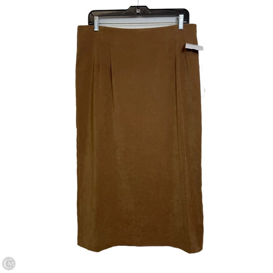 Skirt Midi By Briggs In Tan, Size: 14p