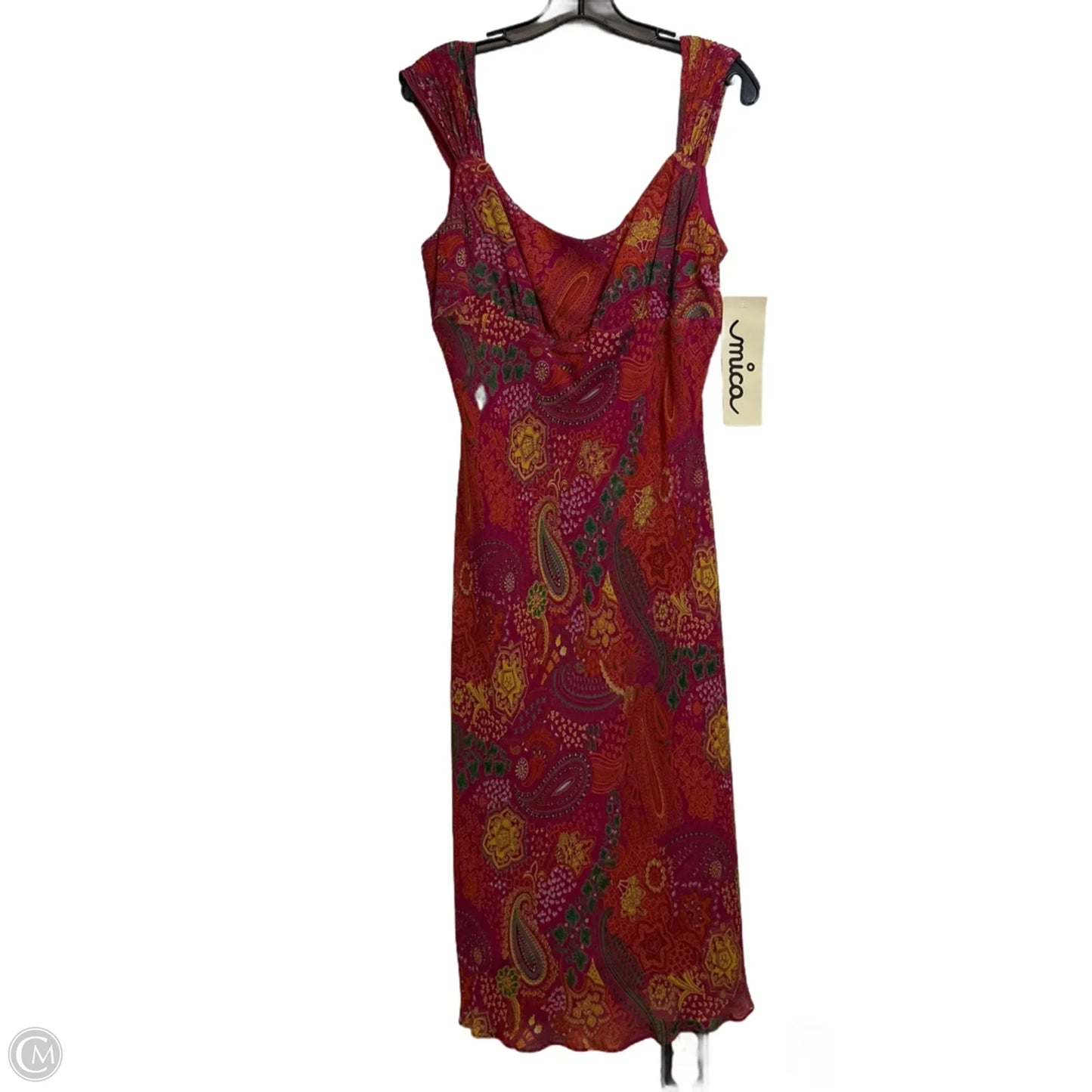 Dress Casual Midi By Cmf In Pink, Size: 12