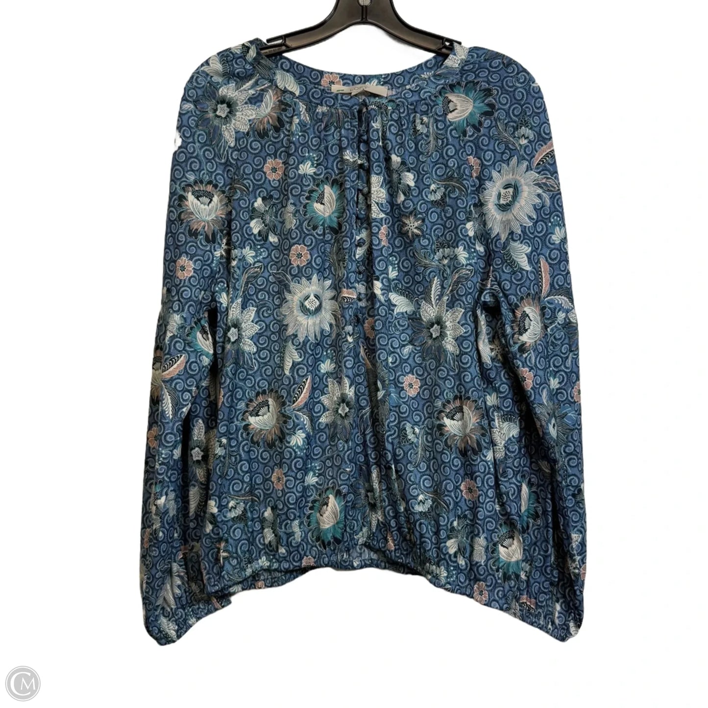Top Long Sleeve By Loft In Blue, Size: L