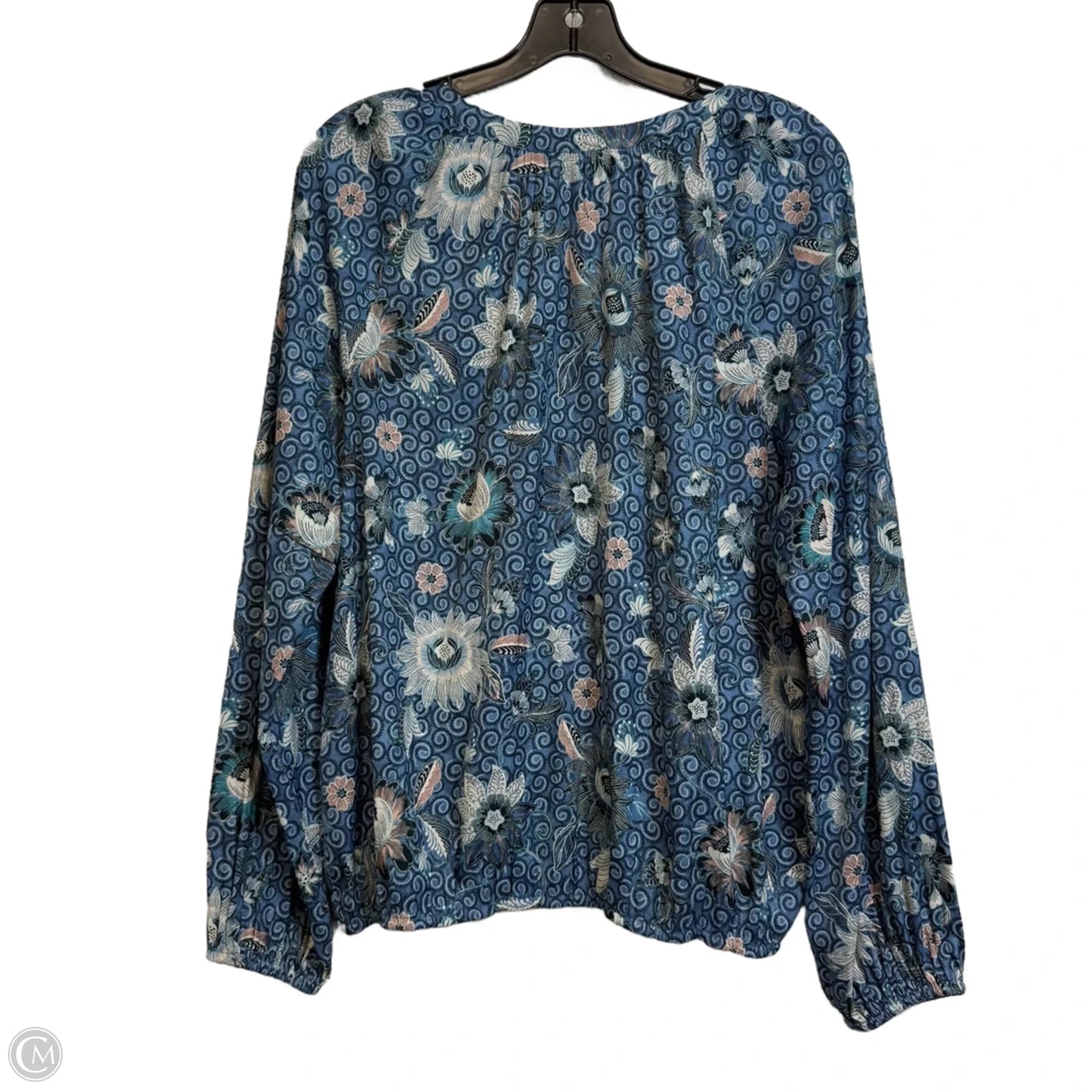 Top Long Sleeve By Loft In Blue, Size: L
