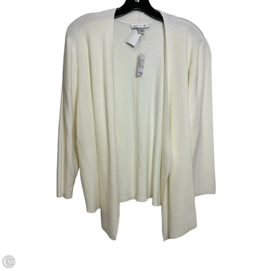 Cardigan By Christopher And Banks In Ivory, Size: Xl
