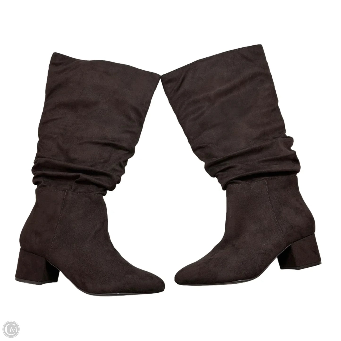 Boots Mid-calf Flats By Lane Bryant In Brown, Size: 8